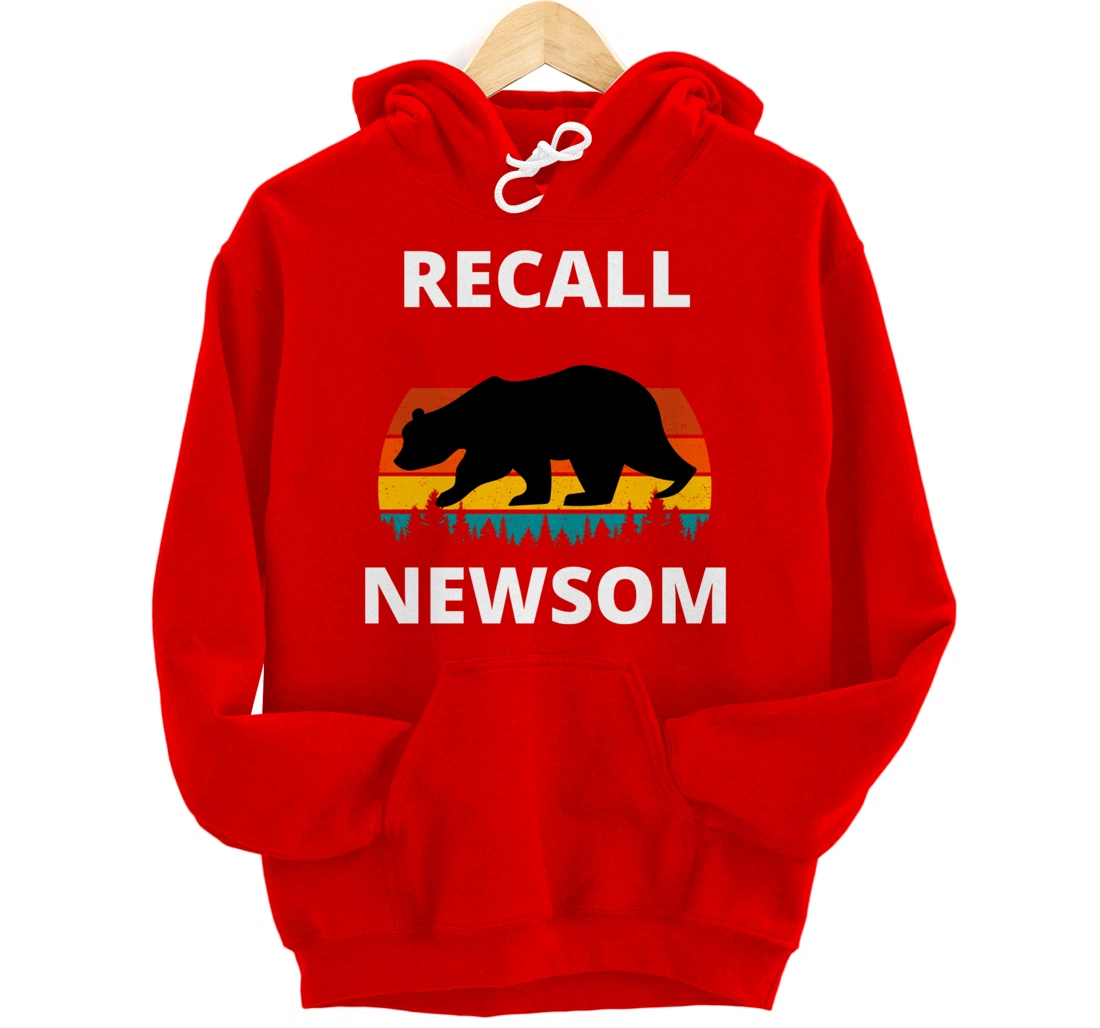 Recall Gavin Newsom California Election Cal Bear & Sunset. Pullover Hoodie