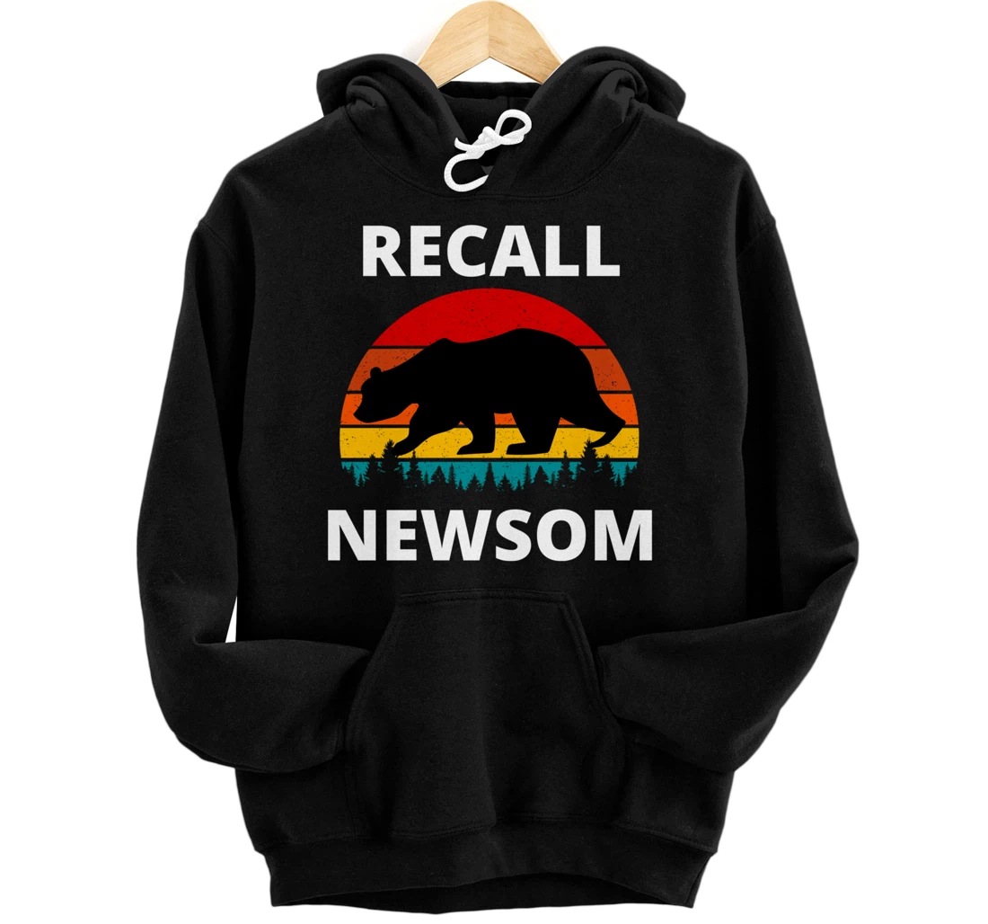 Recall Gavin Newsom California Election Cal Bear & Sunset. Pullover Hoodie