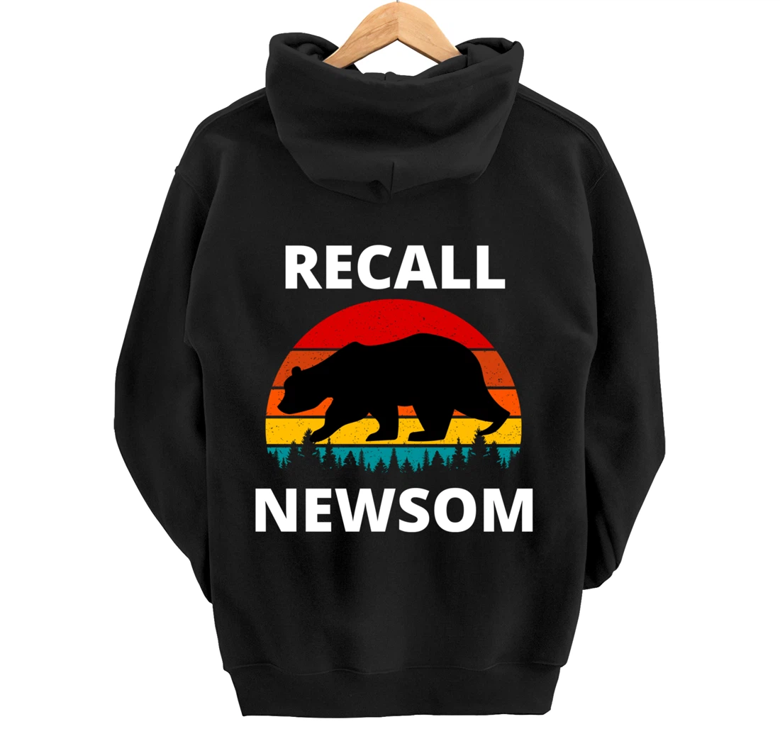 Recall Gavin Newsom California Election Cal Bear & Sunset. Pullover Hoodie