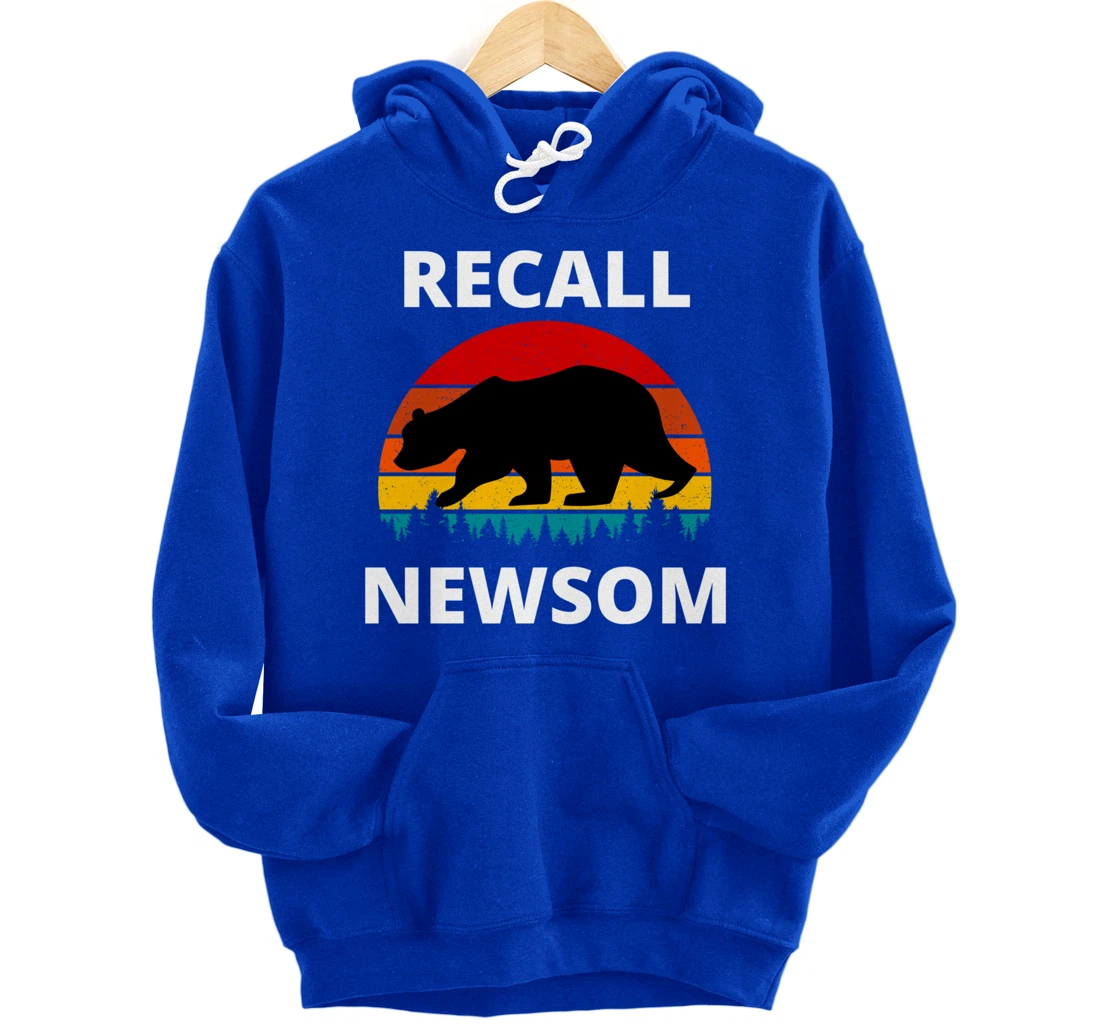 Recall Gavin Newsom California Election Cal Bear & Sunset. Pullover Hoodie