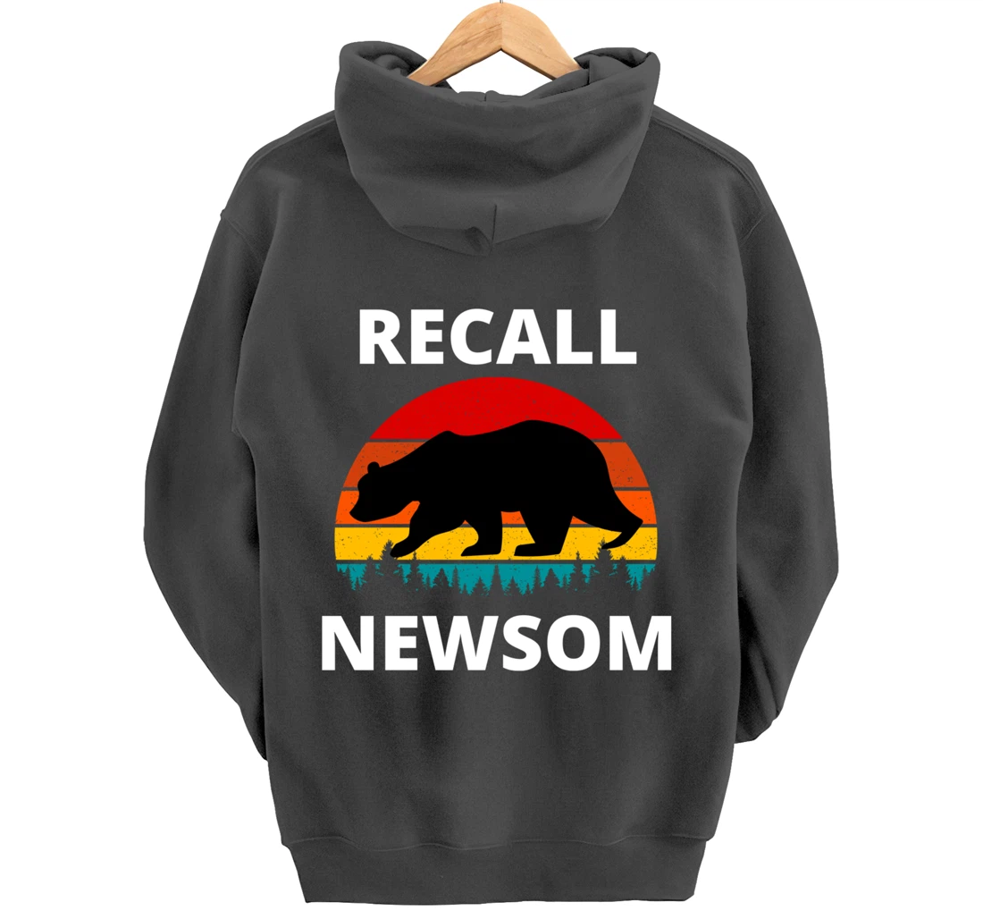 Recall Gavin Newsom California Election Cal Bear & Sunset. Pullover Hoodie
