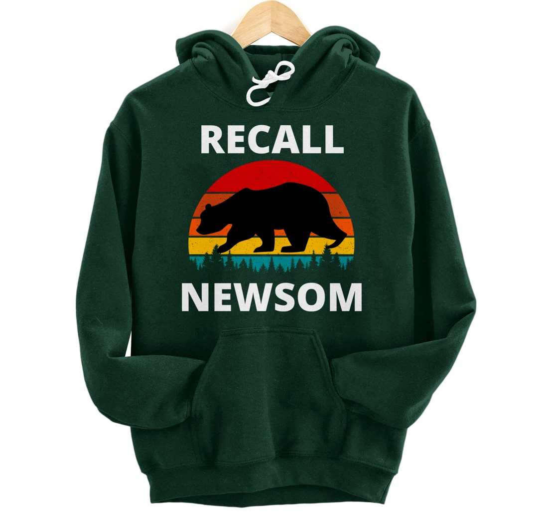 Recall Gavin Newsom California Election Cal Bear & Sunset. Pullover Hoodie
