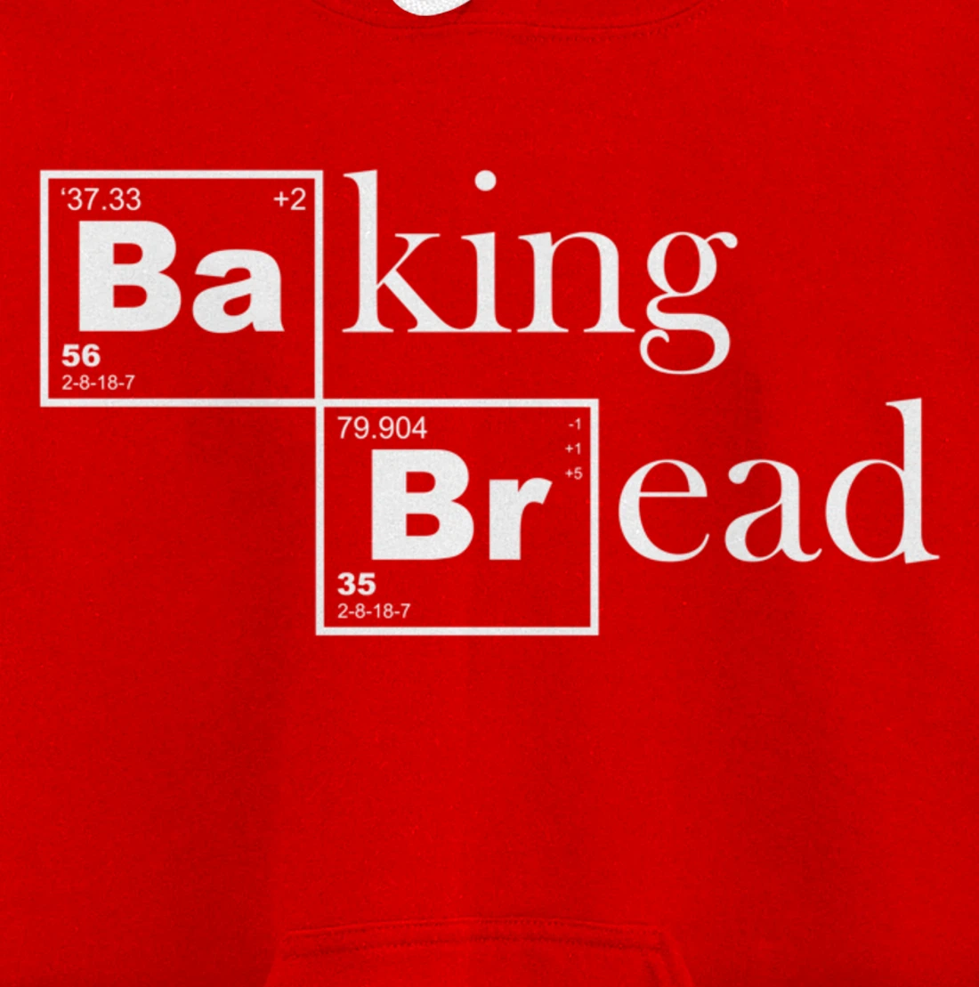 Baking Bread Chemistry For Baker Pastry Chef Bakeshop Pullover Hoodie