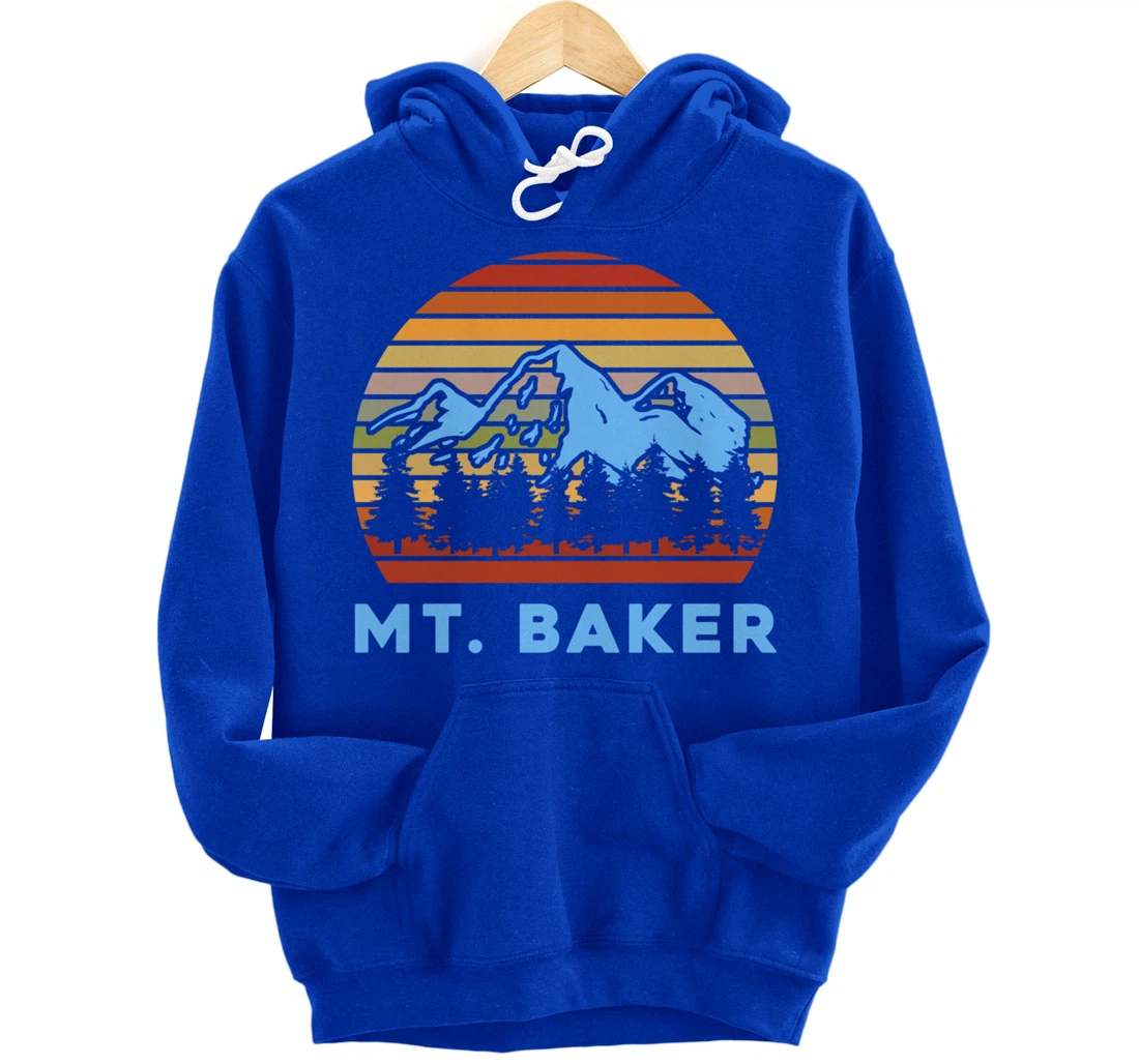 Camping Mt. Baker Souvenir Camper Hiking Nature Lover Pullover Hoodie