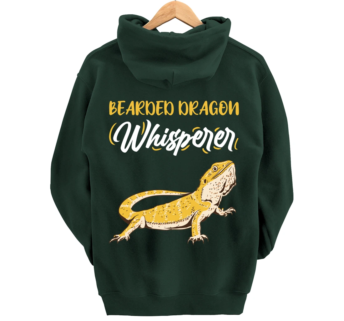 Bearded Dragon Whisperer Herpetologist Pullover Hoodie