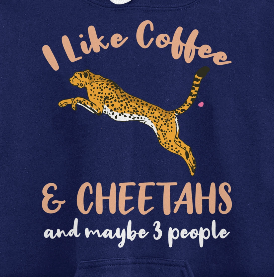 I Like Coffee And Cheetahs And Maybe 3 People Pullover Hoodie
