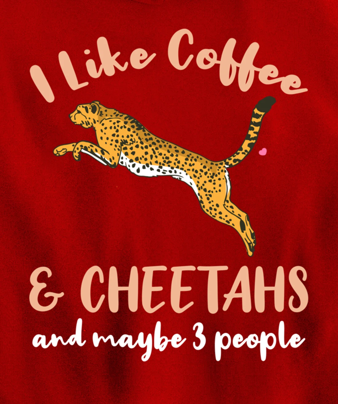 I Like Coffee And Cheetahs And Maybe 3 People Pullover Hoodie