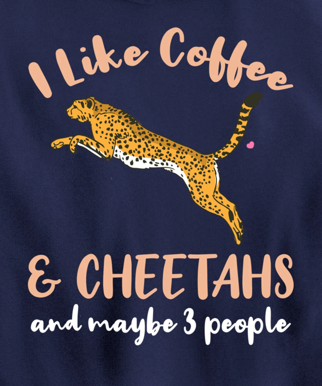 I Like Coffee And Cheetahs And Maybe 3 People Pullover Hoodie