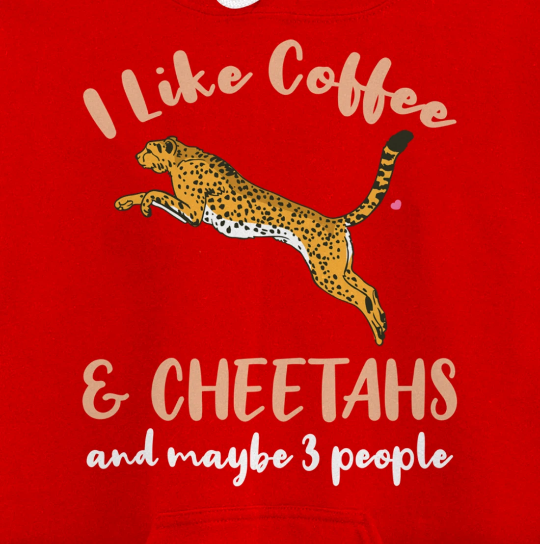 I Like Coffee And Cheetahs And Maybe 3 People Pullover Hoodie