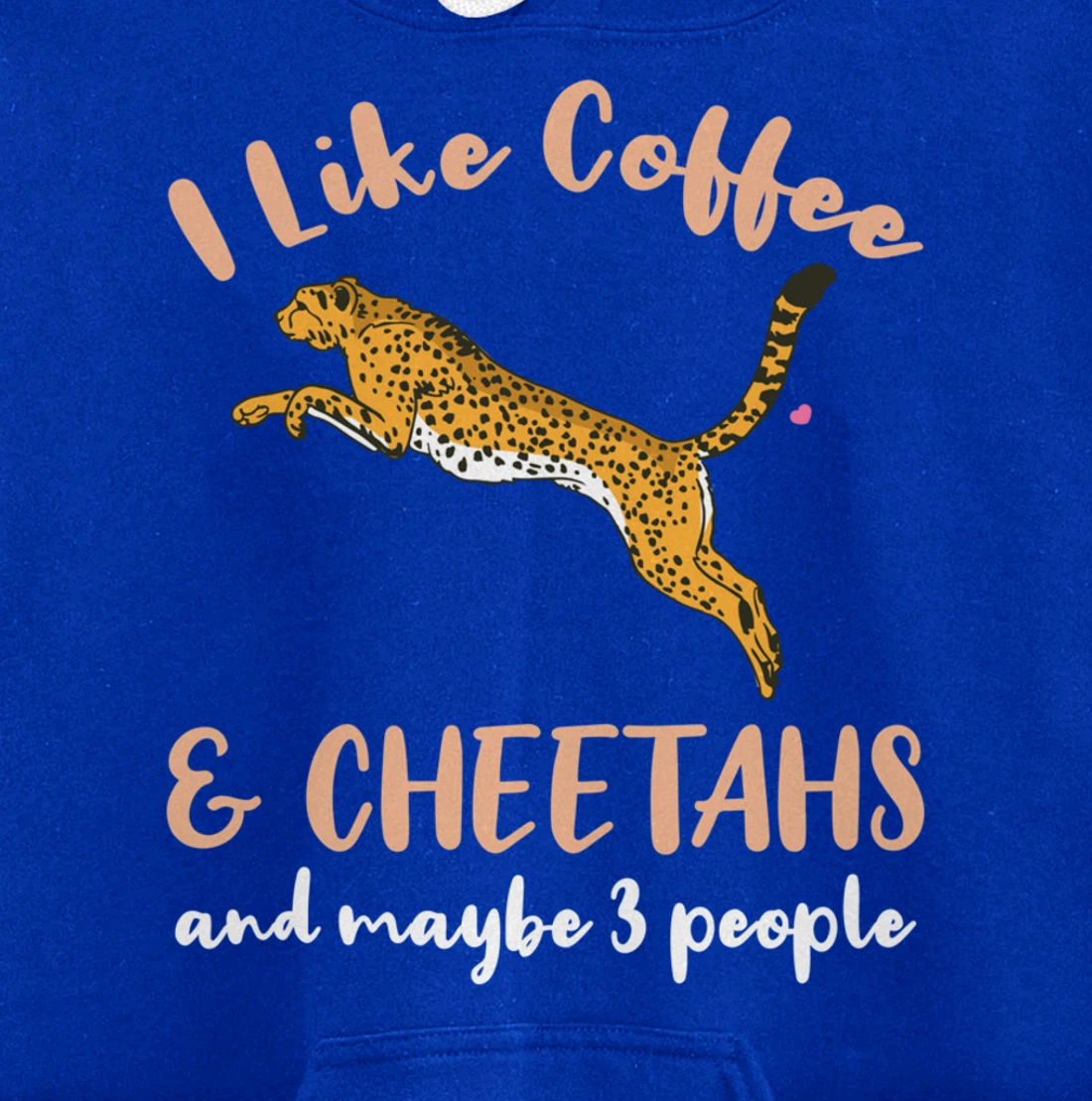 I Like Coffee And Cheetahs And Maybe 3 People Pullover Hoodie