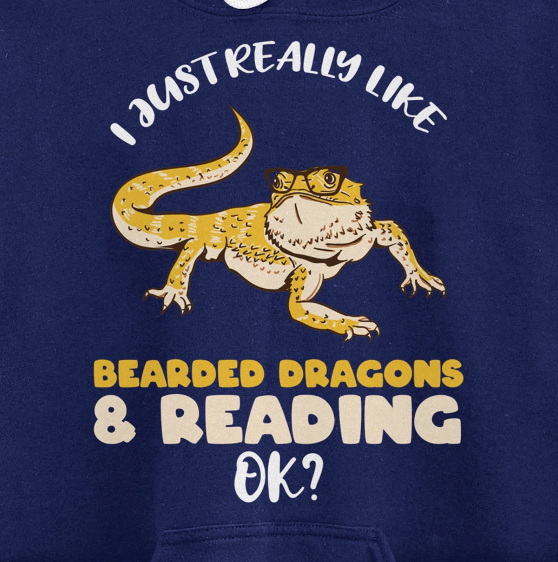 I Just Really Like Bearded Dragons And Reading Ok Pullover Hoodie