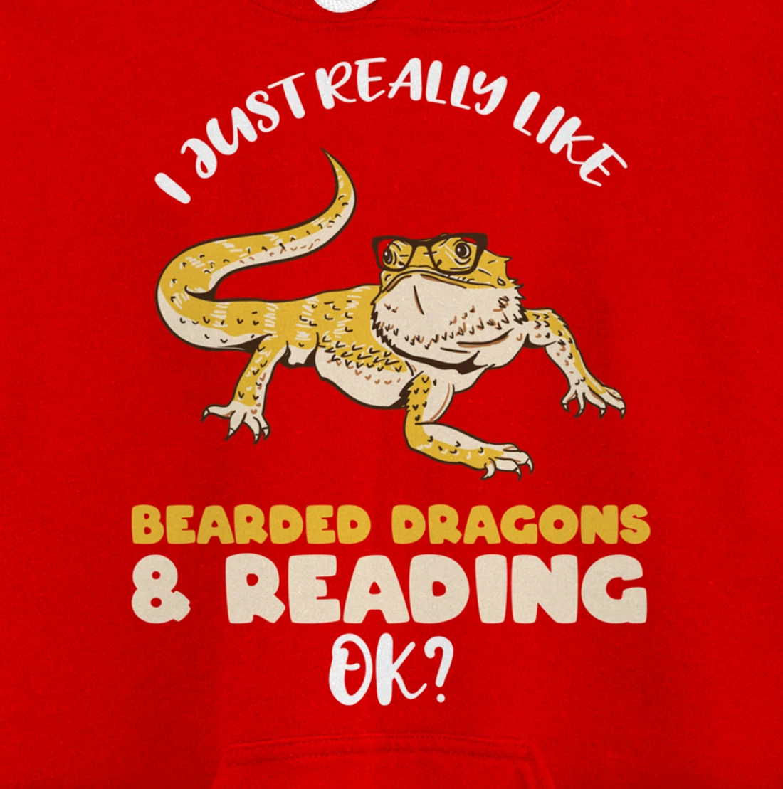 I Just Really Like Bearded Dragons And Reading Ok Pullover Hoodie