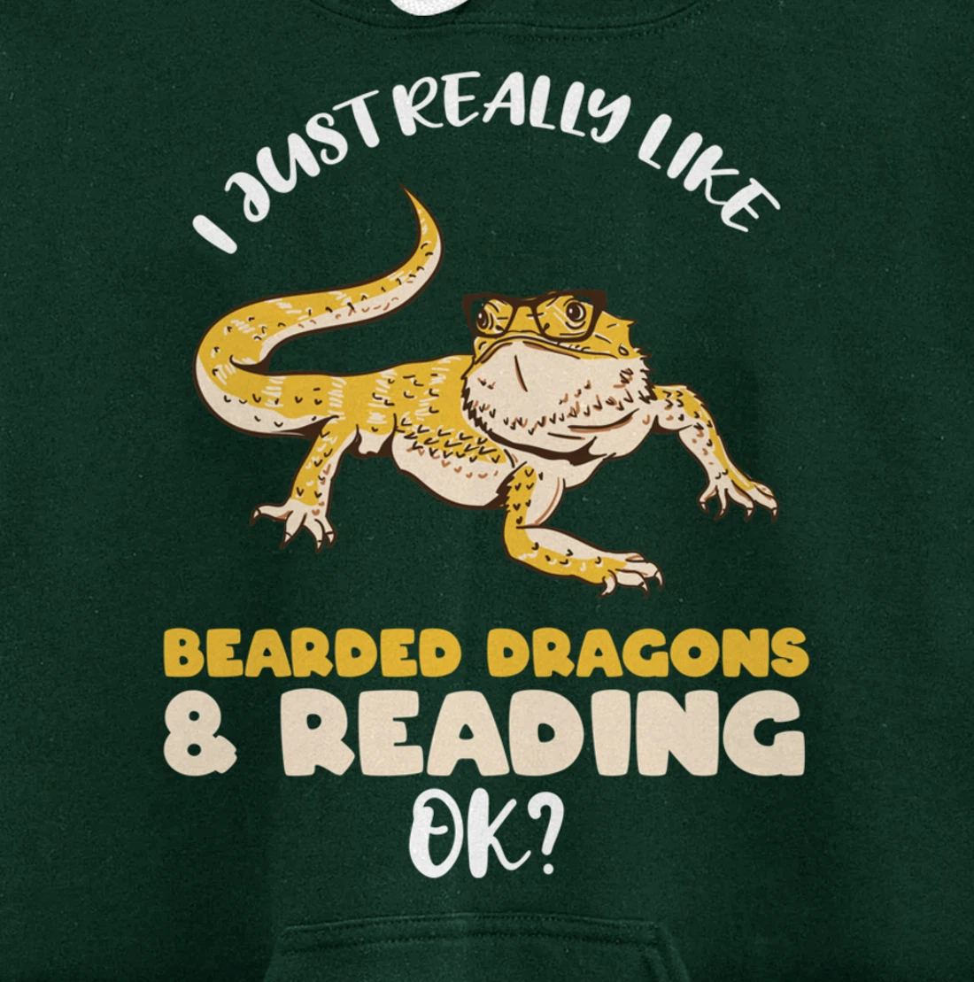 I Just Really Like Bearded Dragons And Reading Ok Pullover Hoodie