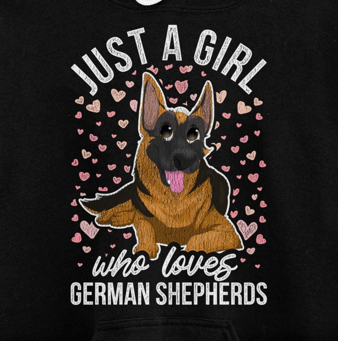Cute Dog Animal Pet Owner Women Girls Gift German Shepherd Pullover Hoodie