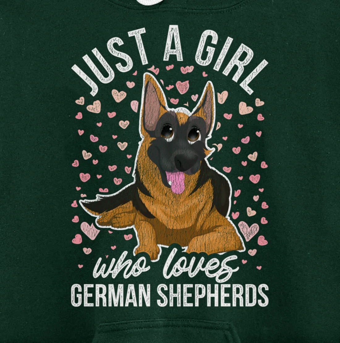 Cute Dog Animal Pet Owner Women Girls Gift German Shepherd Pullover Hoodie