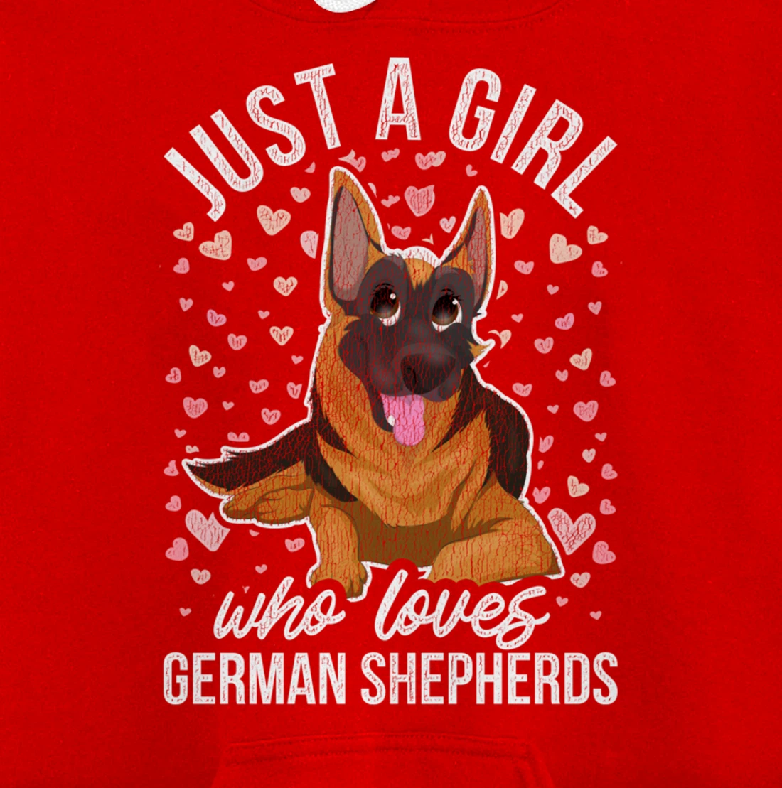 Cute Dog Animal Pet Owner Women Girls Gift German Shepherd Pullover Hoodie