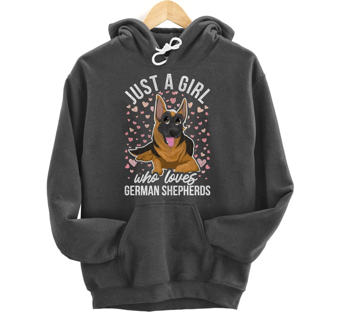 Cute Dog Animal Pet Owner Women Girls Gift German Shepherd Pullover Hoodie