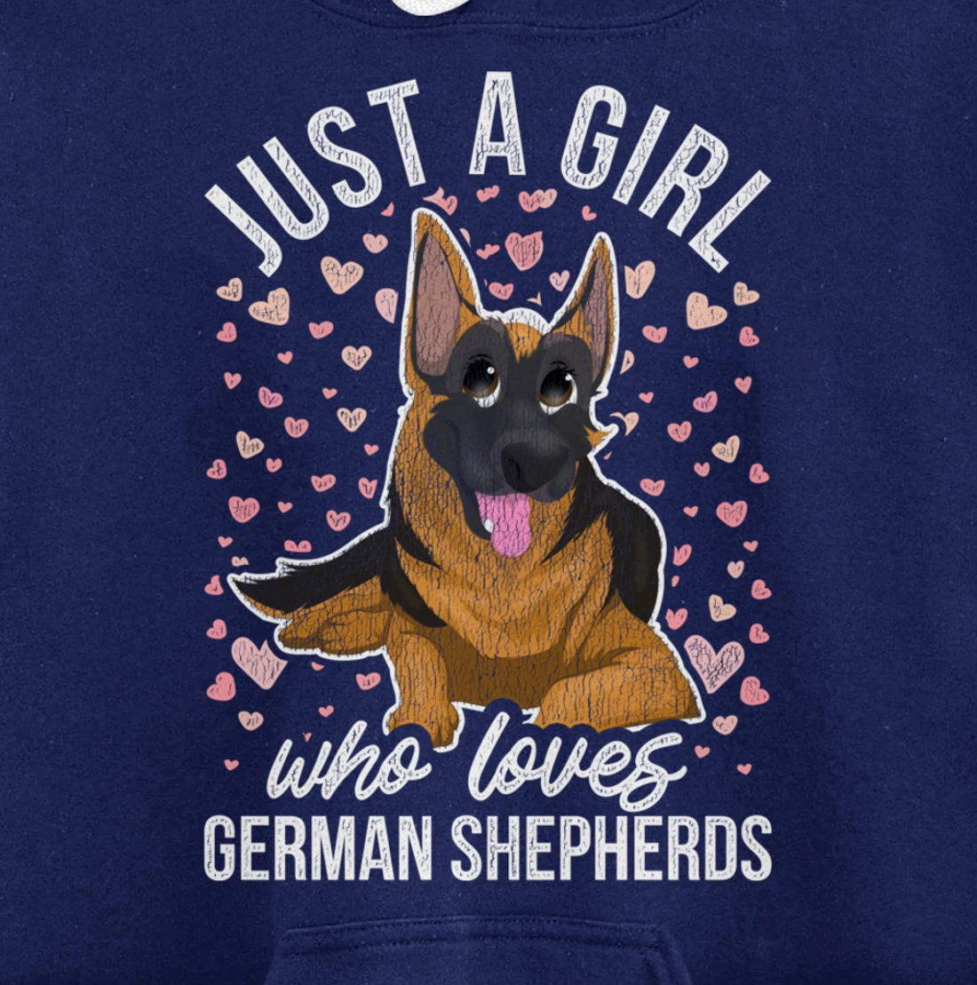 Cute Dog Animal Pet Owner Women Girls Gift German Shepherd Pullover Hoodie