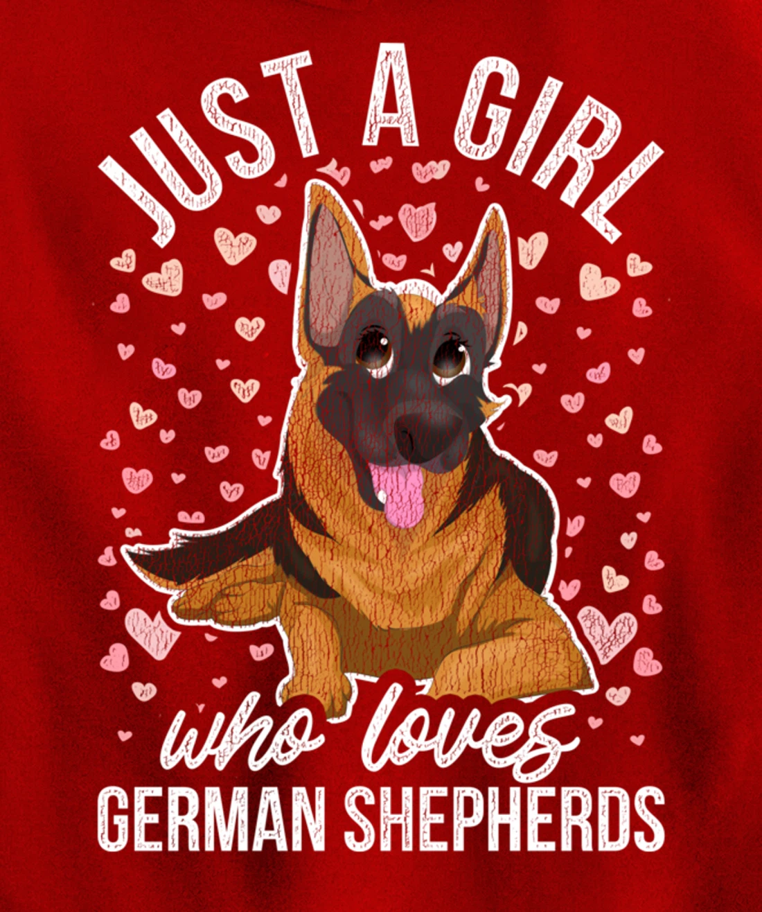 Cute Dog Animal Pet Owner Women Girls Gift German Shepherd Pullover Hoodie