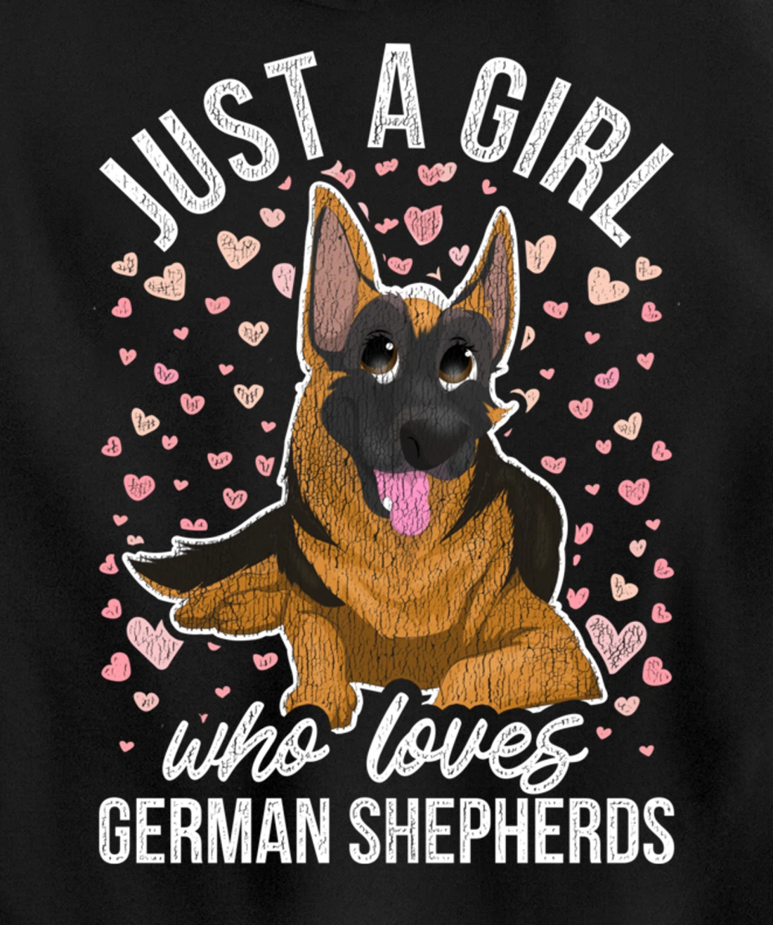 Cute Dog Animal Pet Owner Women Girls Gift German Shepherd Pullover Hoodie