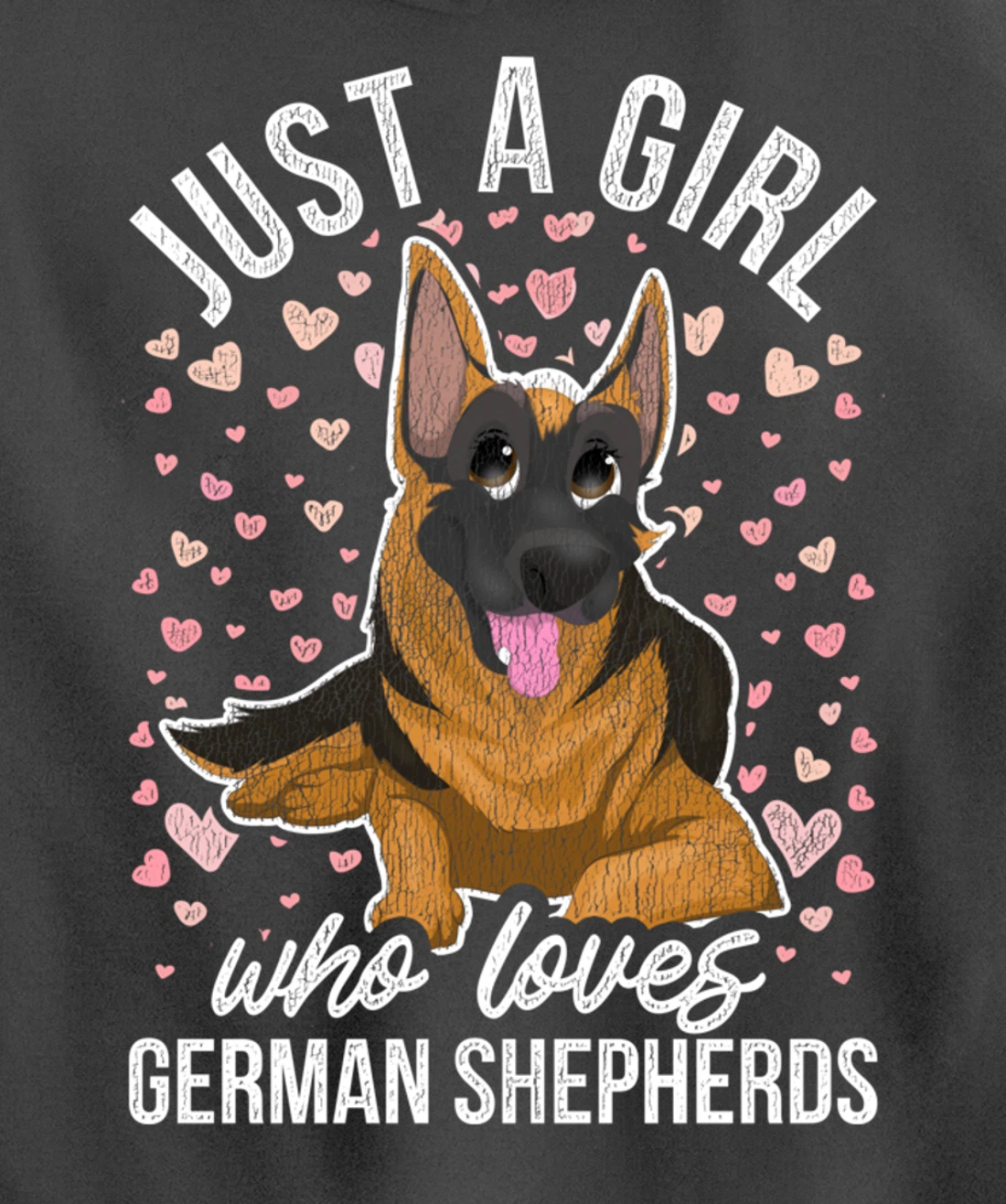 Cute Dog Animal Pet Owner Women Girls Gift German Shepherd Pullover Hoodie