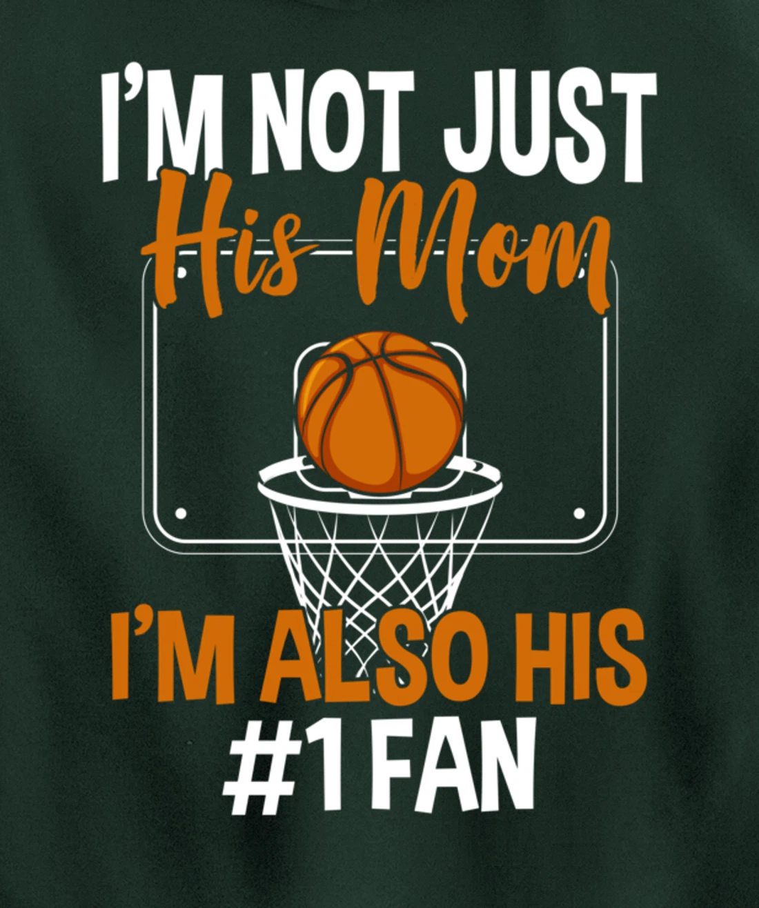 Basketball Mom Basketball Player Basketball Fan Pullover Hoodie