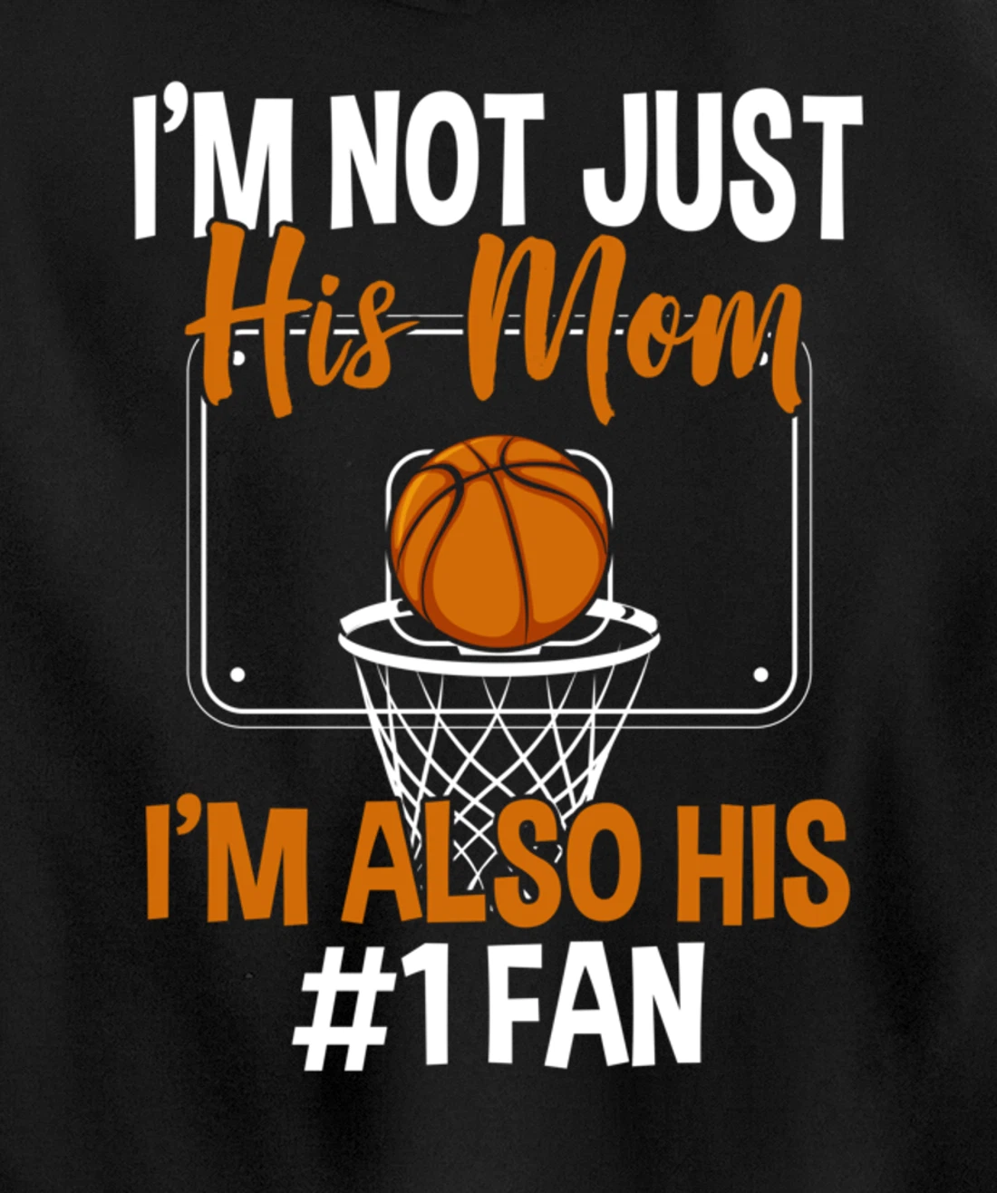 Basketball Mom Basketball Player Basketball Fan Pullover Hoodie