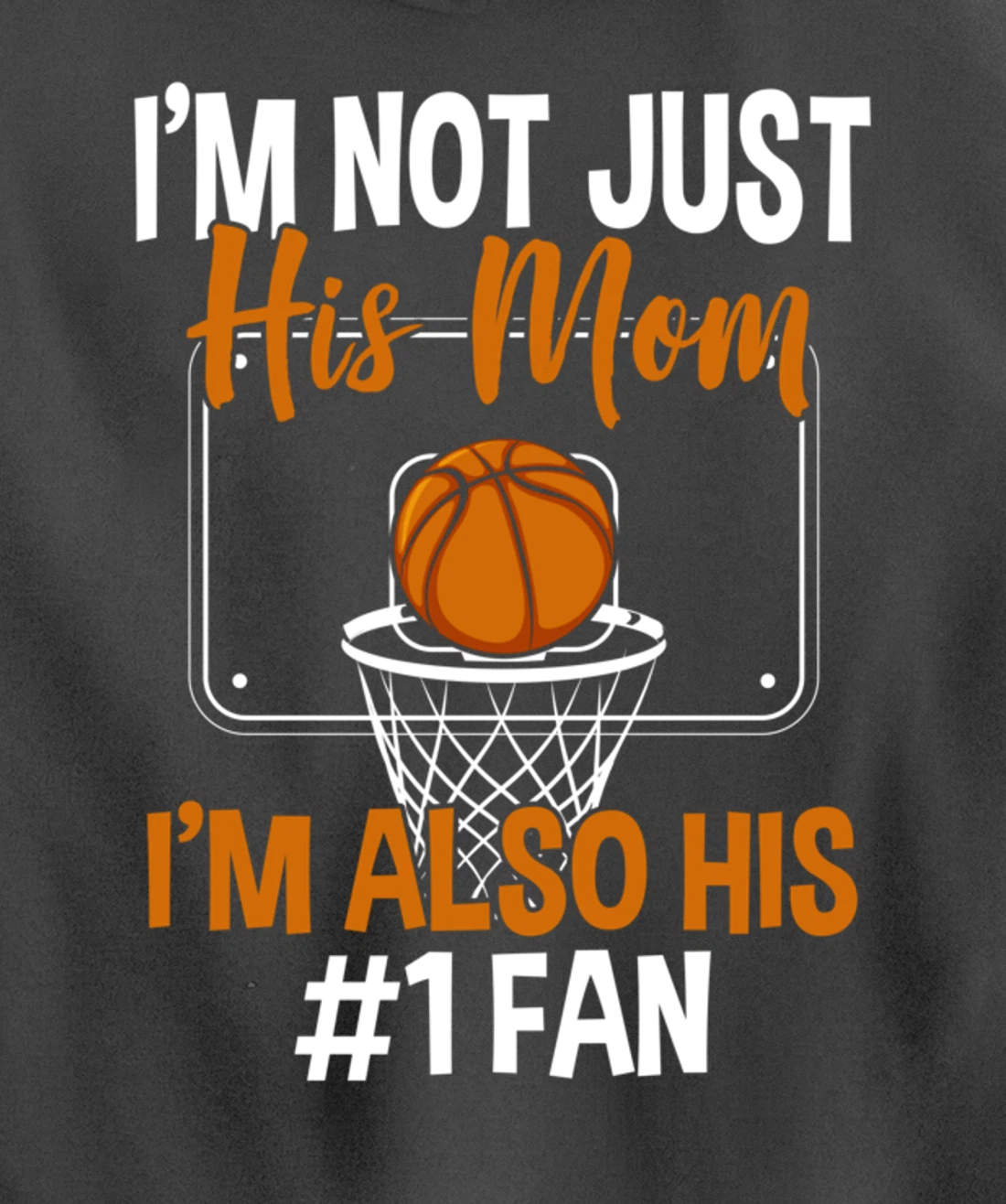 Basketball Mom Basketball Player Basketball Fan Pullover Hoodie