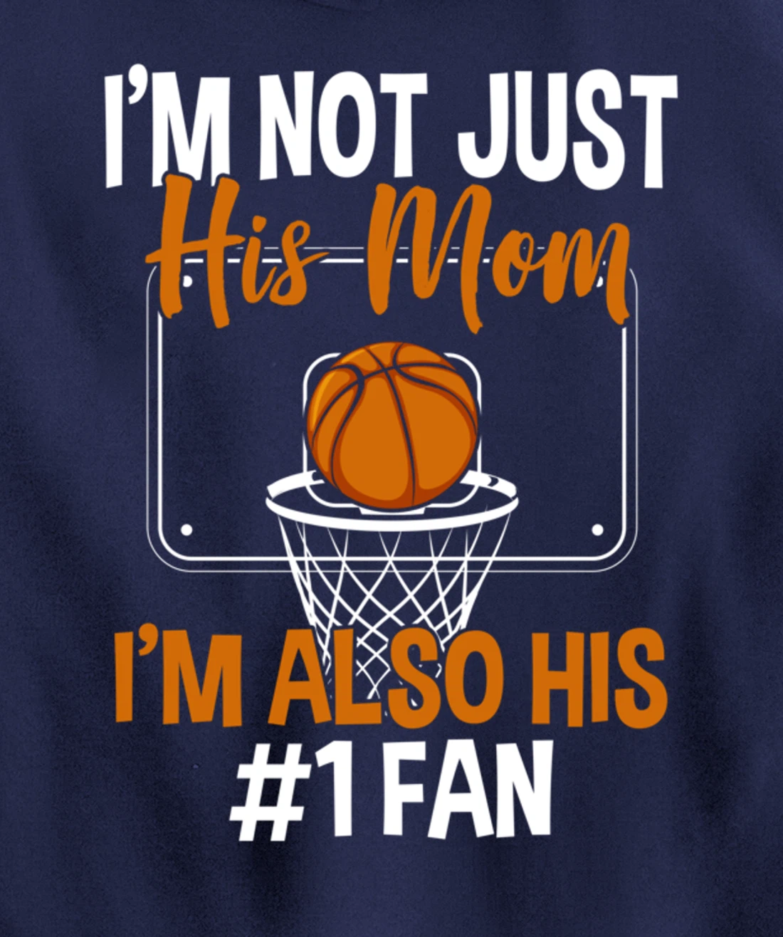 Basketball Mom Basketball Player Basketball Fan Pullover Hoodie