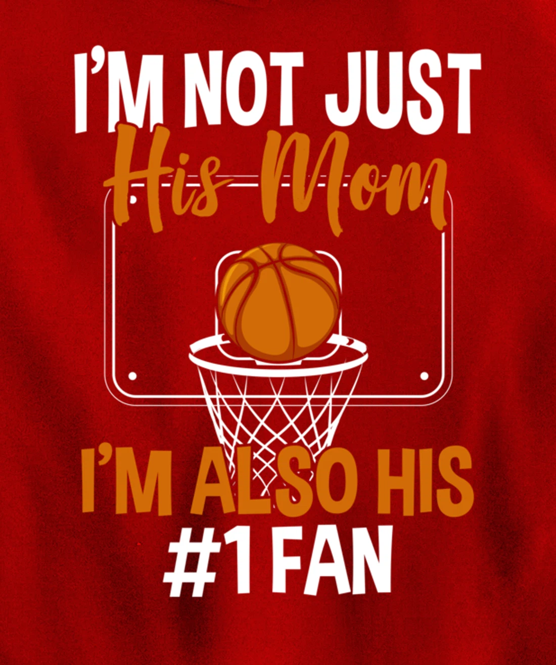 Basketball Mom Basketball Player Basketball Fan Pullover Hoodie