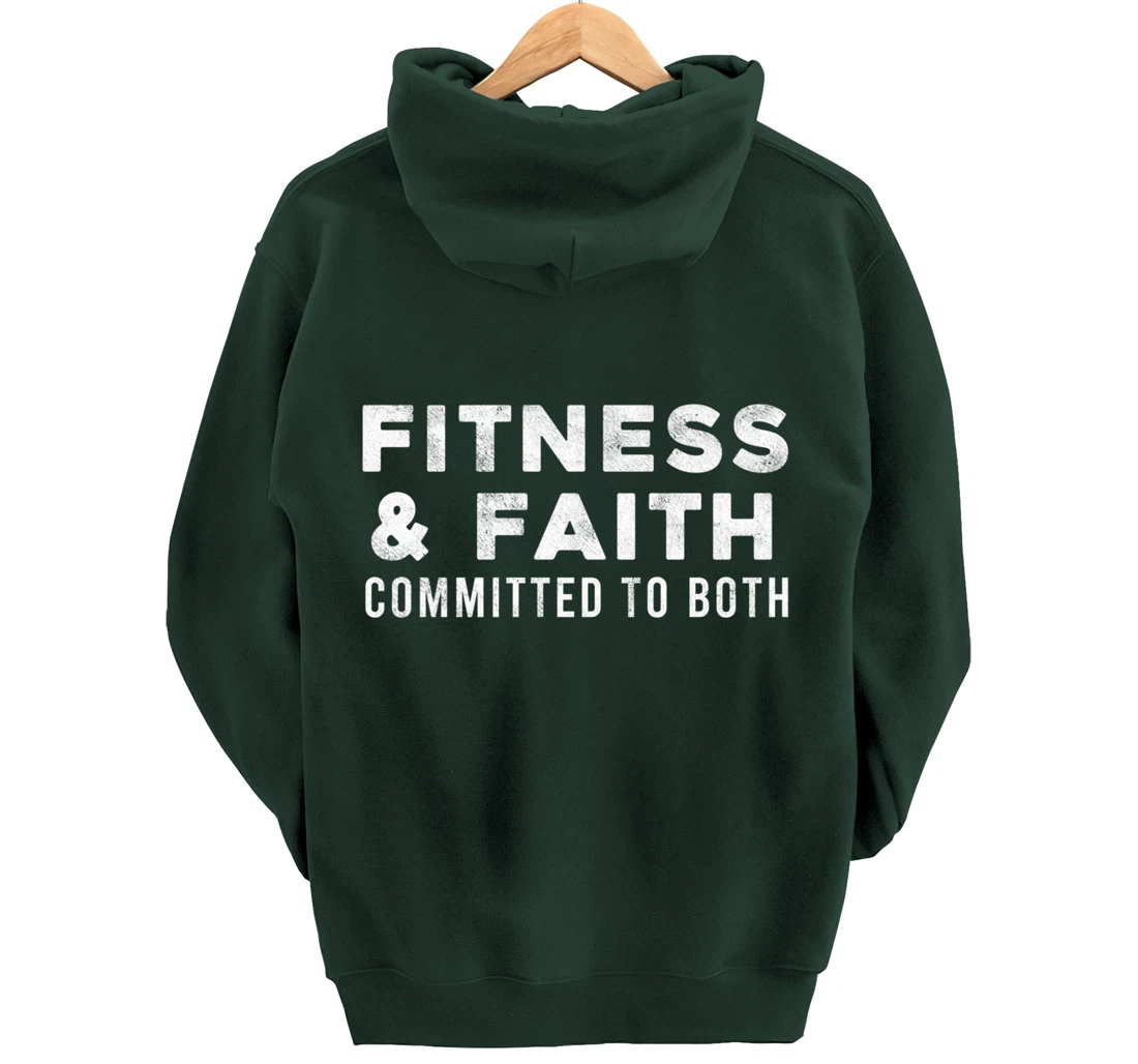 Fitness Training Christian Faith Personal Trainer Gym Addict Pullover Hoodie