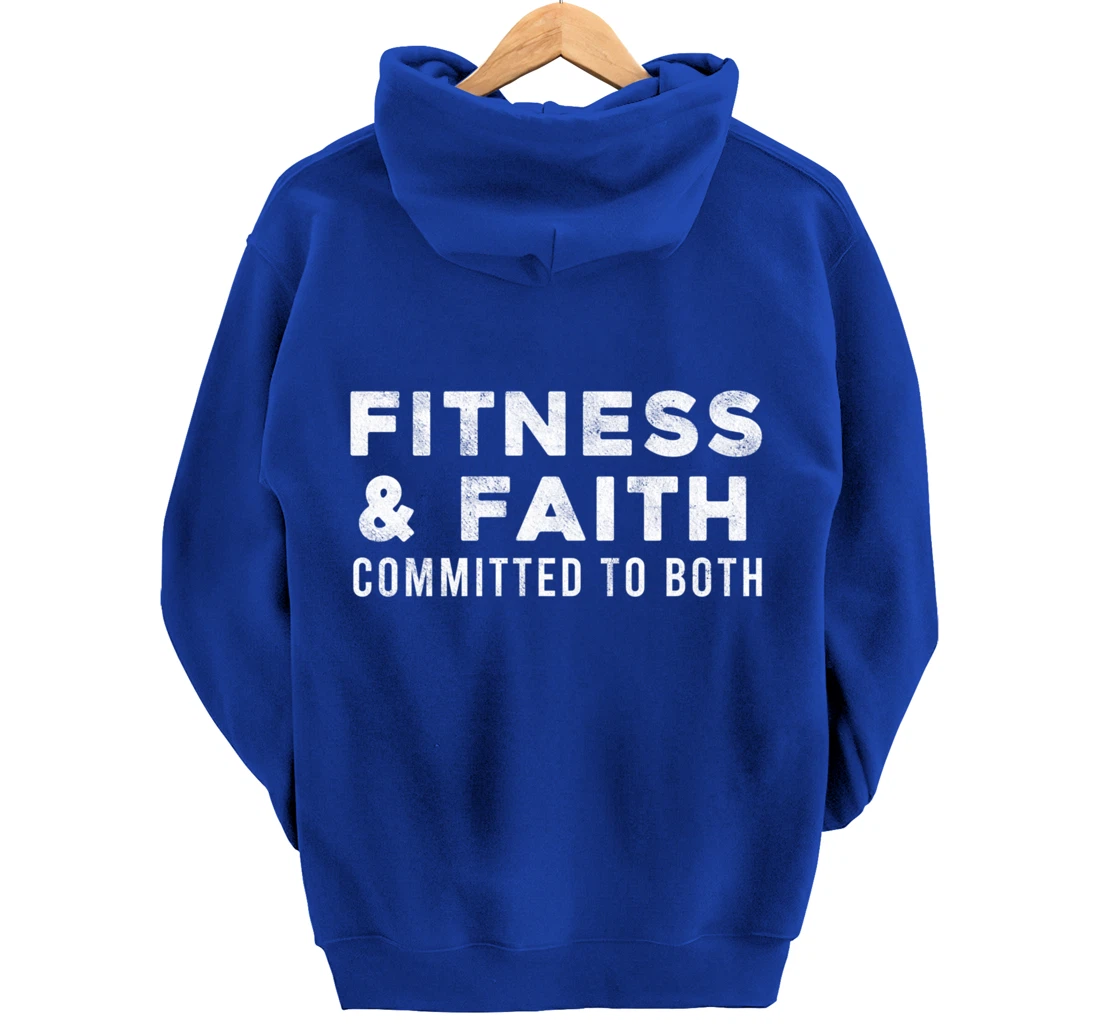 Fitness Training Christian Faith Personal Trainer Gym Addict Pullover Hoodie