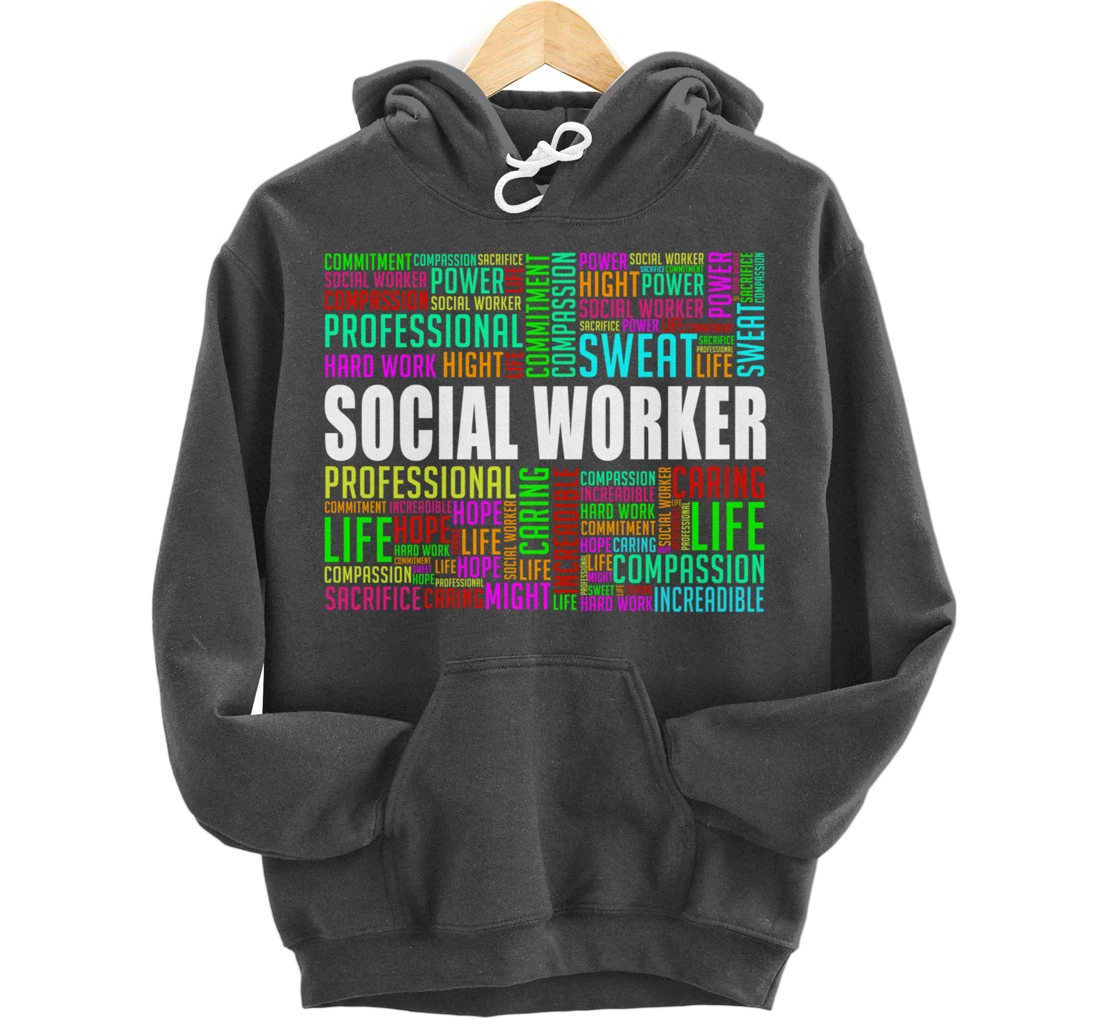 Love Social Worker Caseworker Public Servant Service Pullover Hoodie