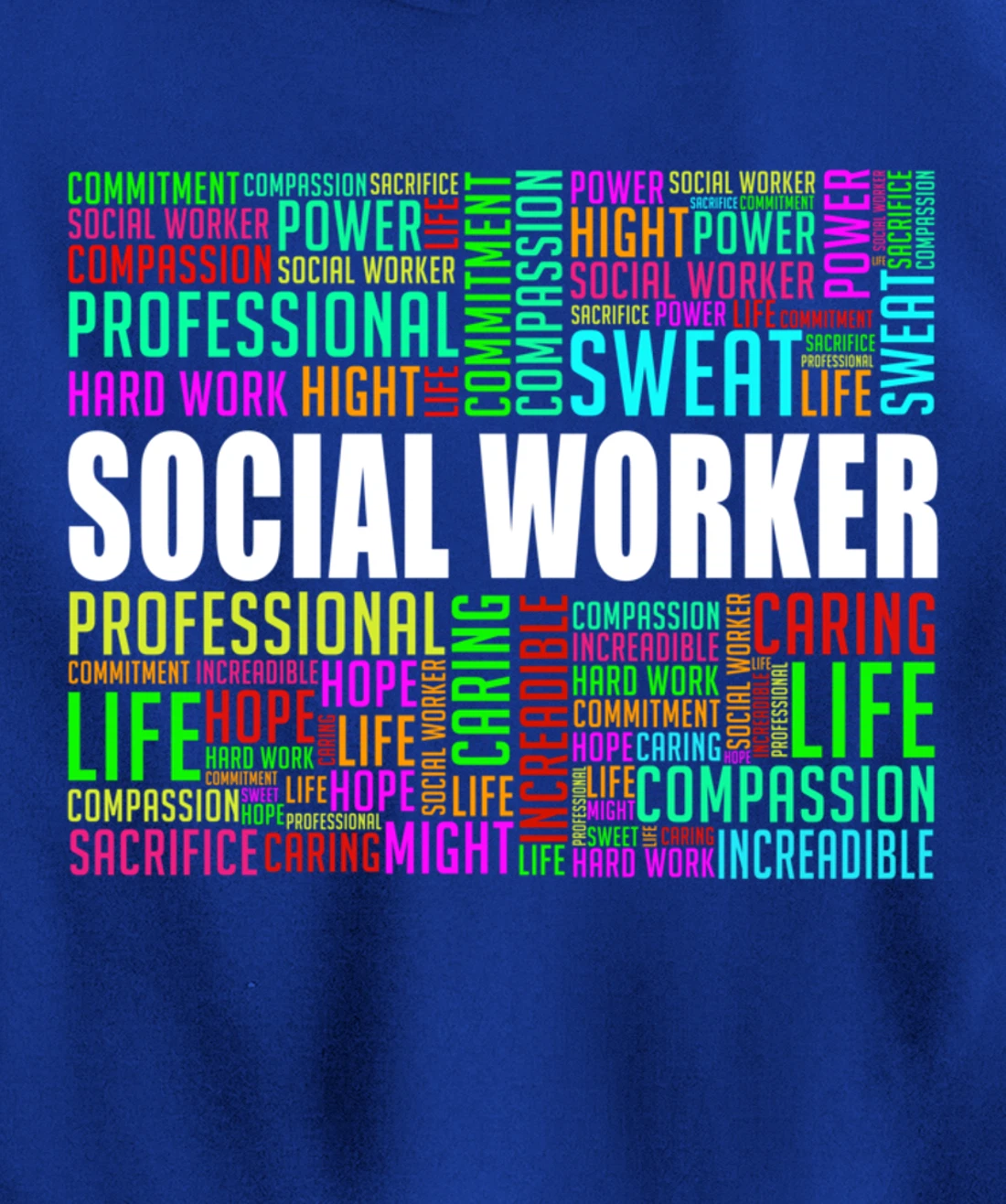 Love Social Worker Caseworker Public Servant Service Pullover Hoodie
