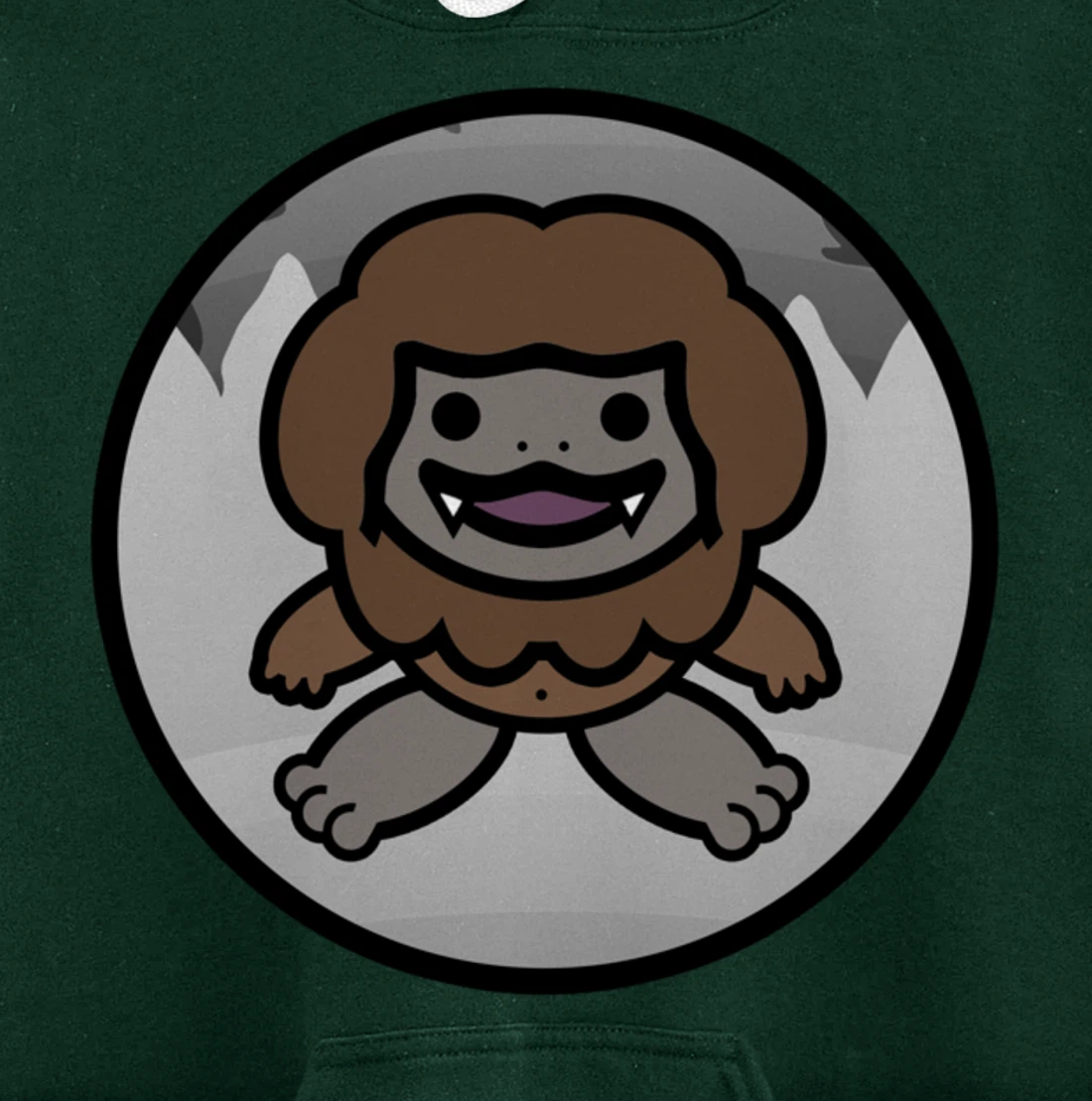 Baby Bigfoot Mythical Yeti Cute Cryptid Cute Sasquatch Pullover Hoodie