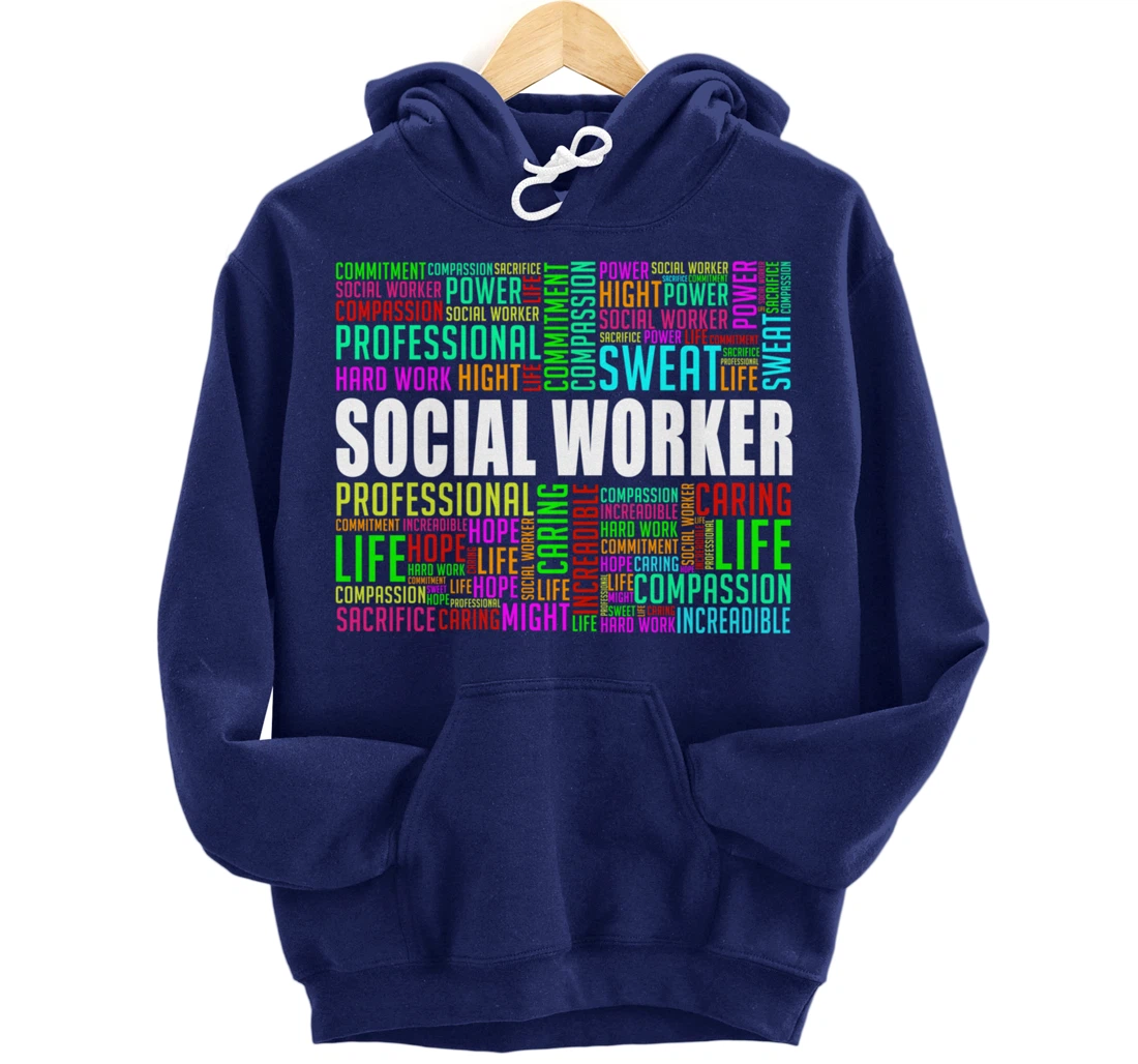 Love Social Worker Caseworker Public Servant Service Pullover Hoodie