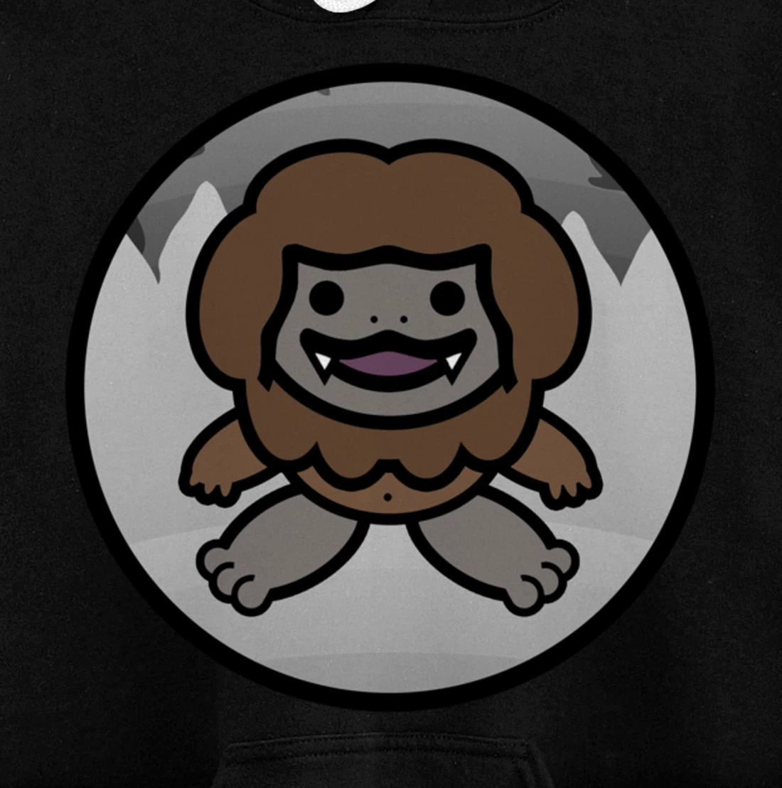 Baby Bigfoot Mythical Yeti Cute Cryptid Cute Sasquatch Pullover Hoodie