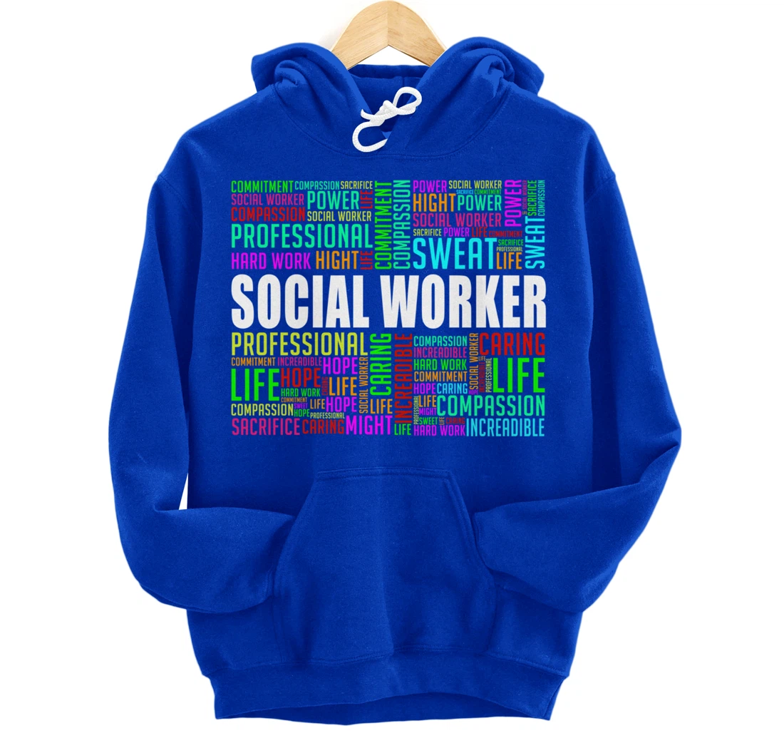 Love Social Worker Caseworker Public Servant Service Pullover Hoodie