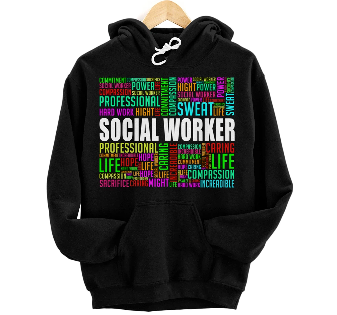 Love Social Worker Caseworker Public Servant Service Pullover Hoodie