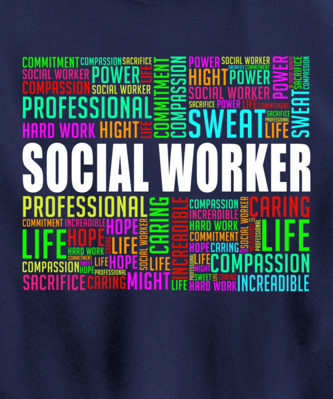 Love Social Worker Caseworker Public Servant Service Pullover Hoodie