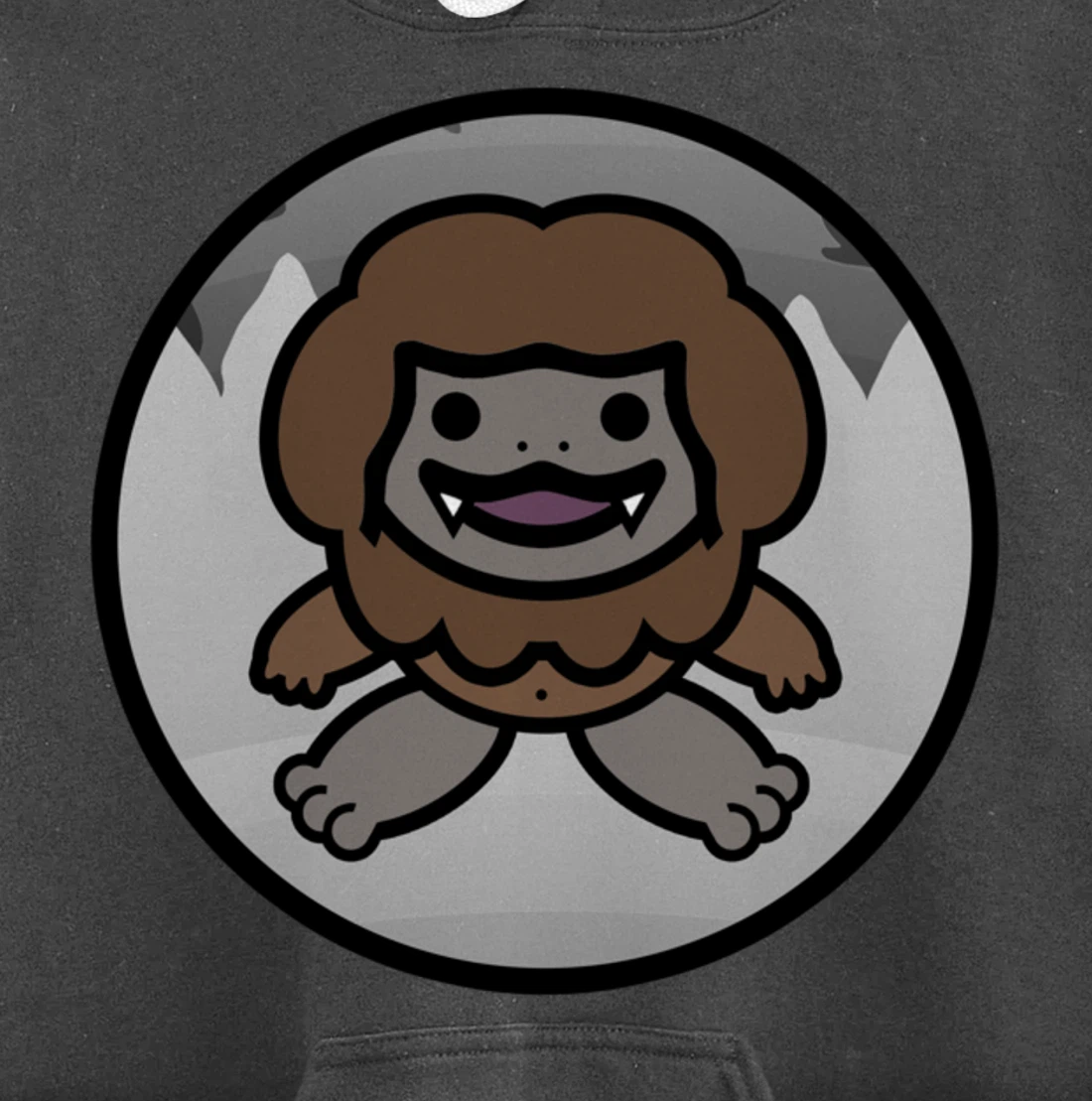 Baby Bigfoot Mythical Yeti Cute Cryptid Cute Sasquatch Pullover Hoodie