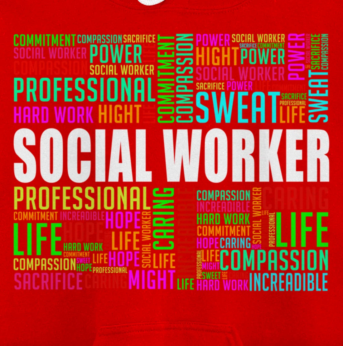 Love Social Worker Caseworker Public Servant Service Pullover Hoodie