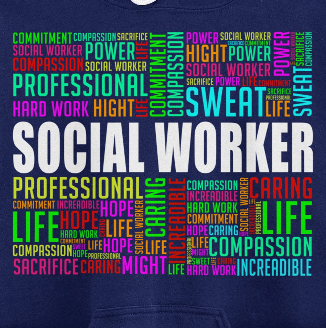 Love Social Worker Caseworker Public Servant Service Pullover Hoodie