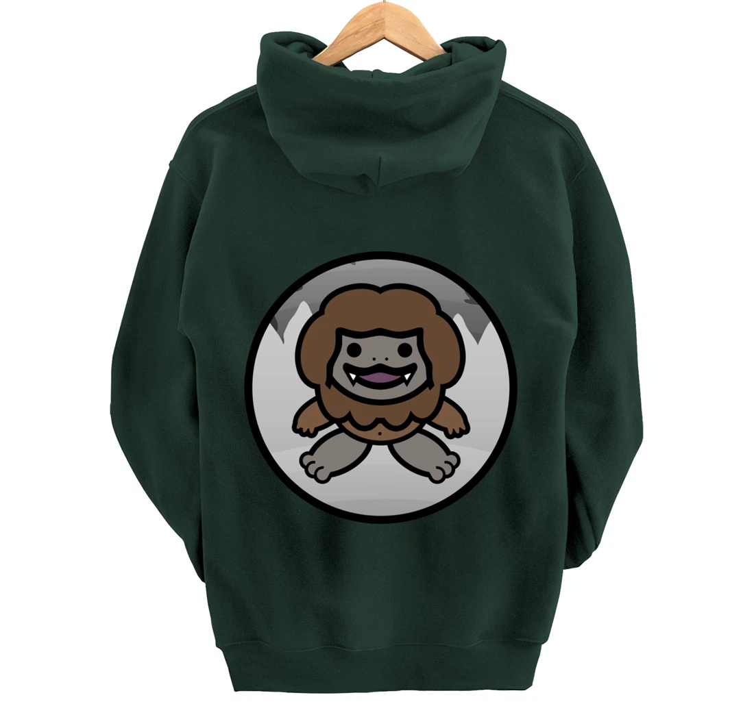 Baby Bigfoot Mythical Yeti Cute Cryptid Cute Sasquatch Pullover Hoodie