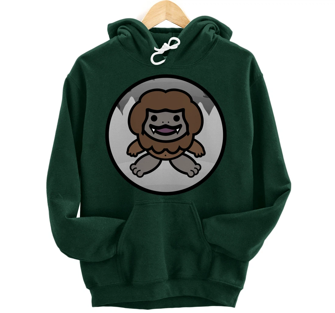 Baby Bigfoot Mythical Yeti Cute Cryptid Cute Sasquatch Pullover Hoodie