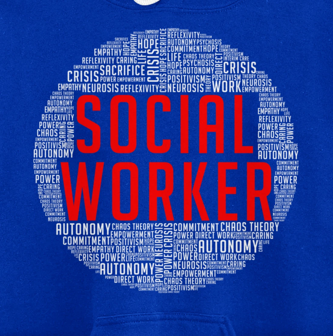 Proud Social Worker Heart Shape Public Servant Caseworker Pullover Hoodie