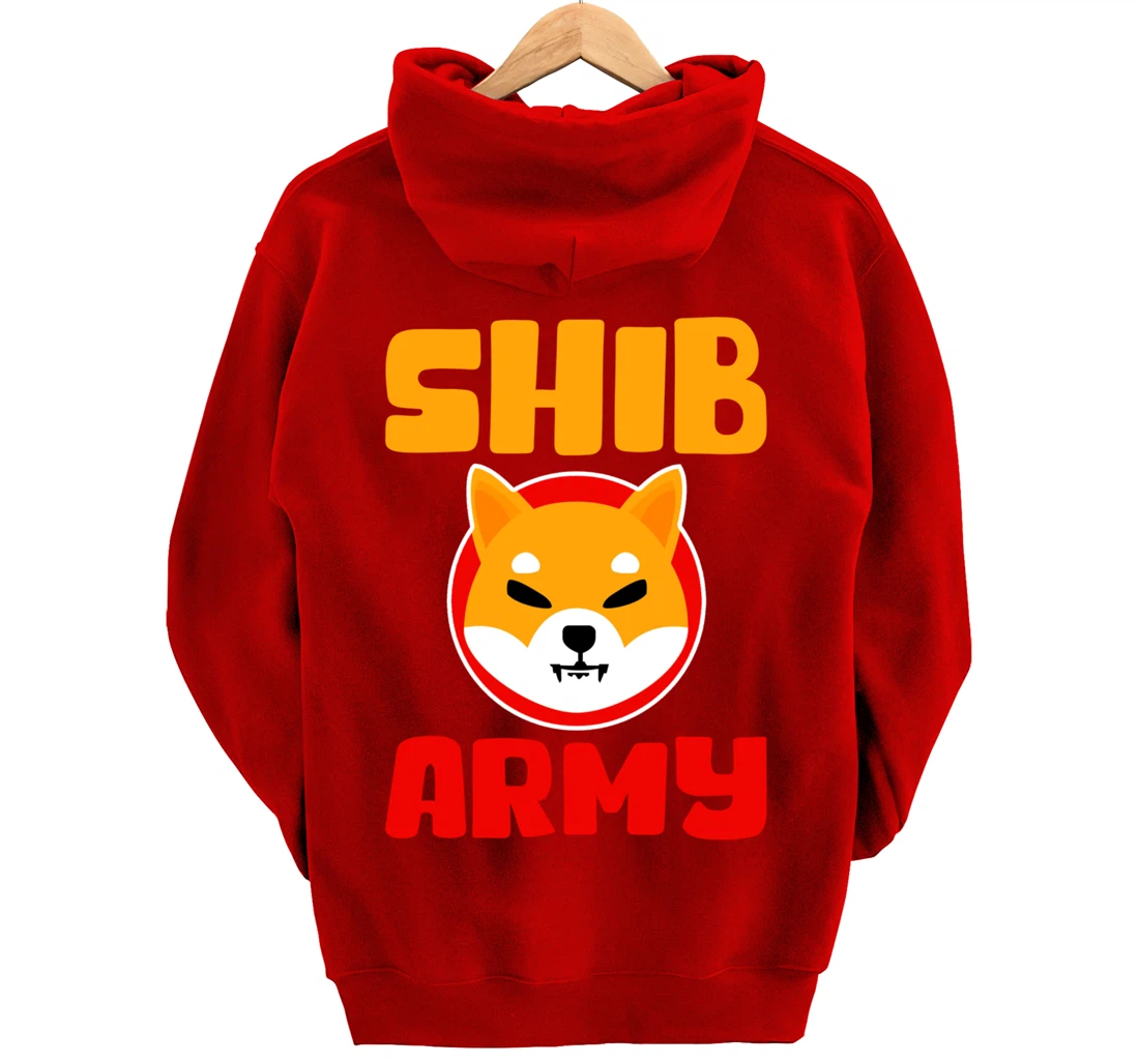 Shib Army to the moon cryptocurrency buy the dip $shib Pullover Hoodie
