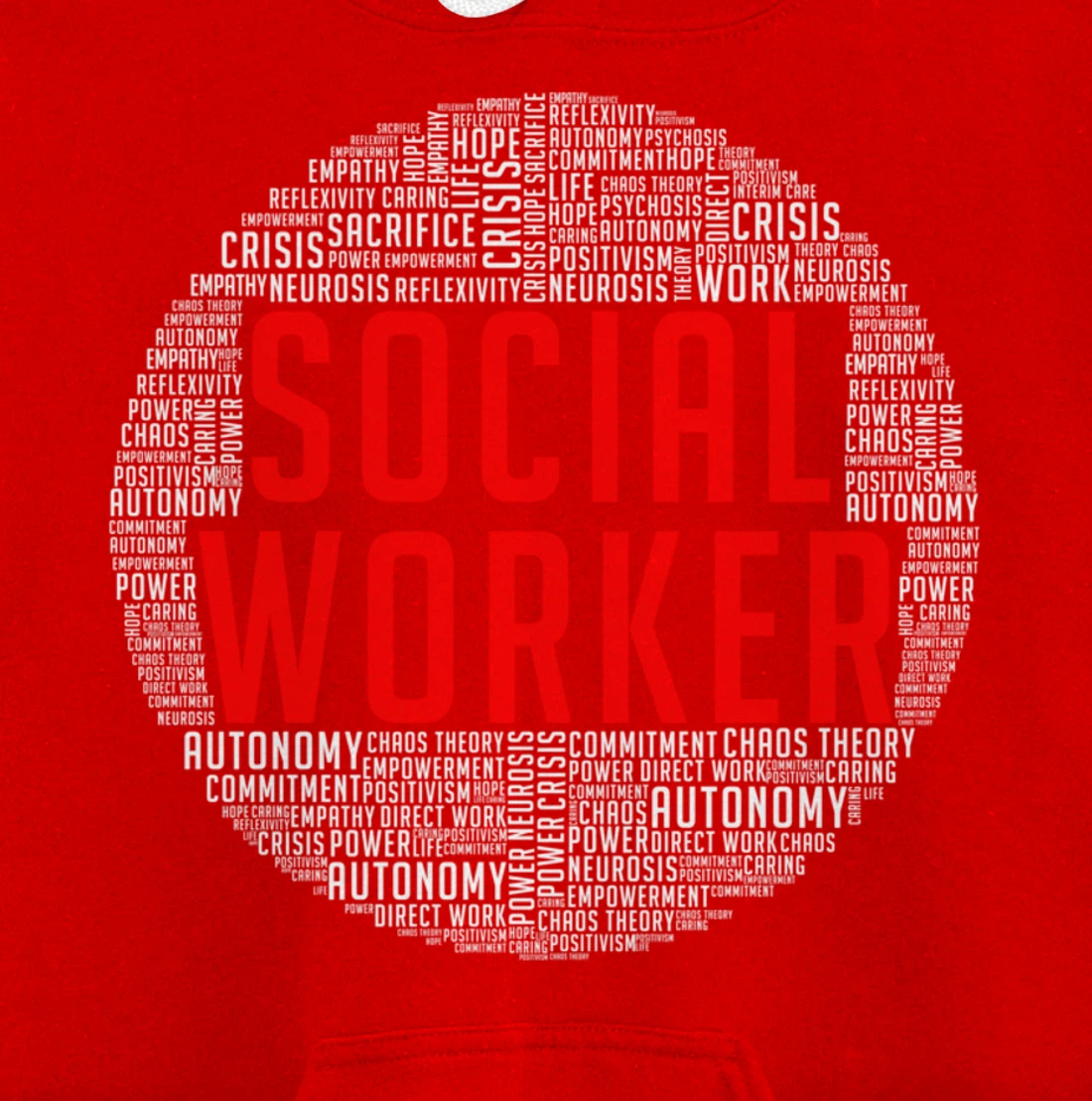 Proud Social Worker Heart Shape Public Servant Caseworker Pullover Hoodie