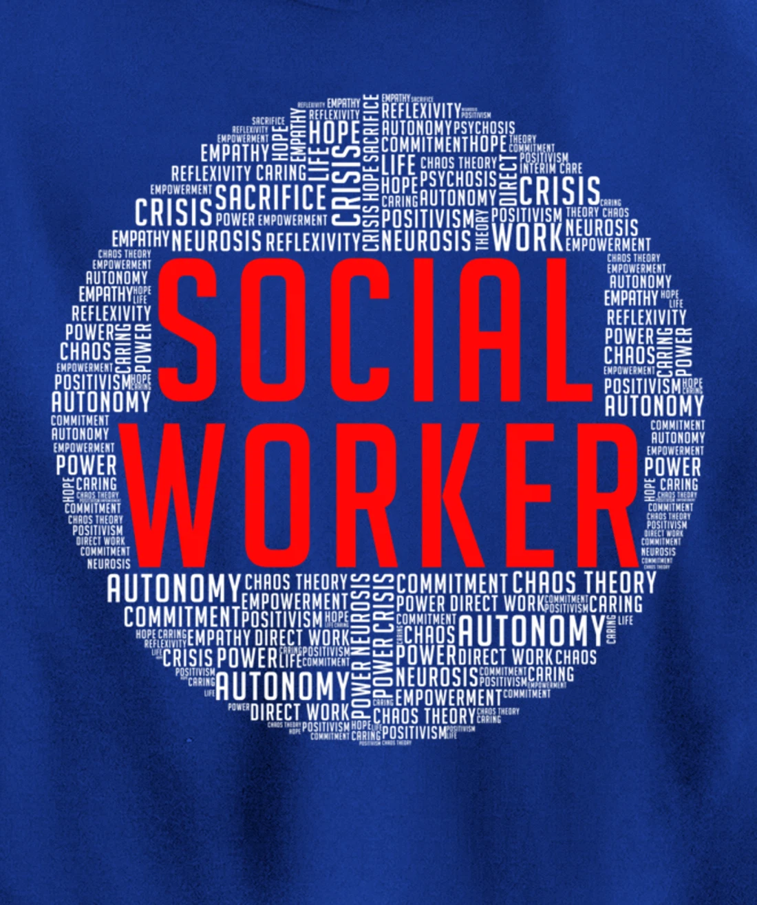 Proud Social Worker Heart Shape Public Servant Caseworker Pullover Hoodie