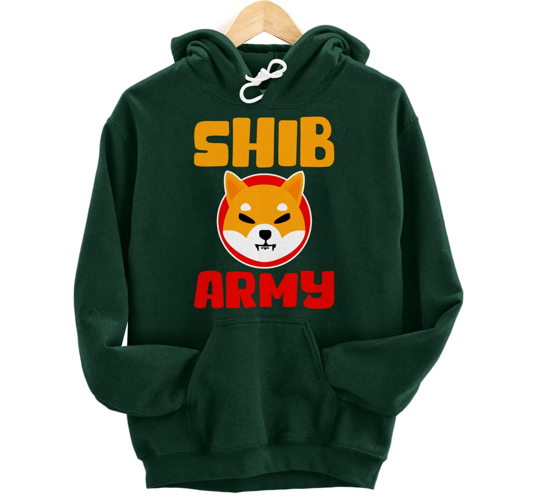 Shib Army to the moon cryptocurrency buy the dip $shib Pullover Hoodie